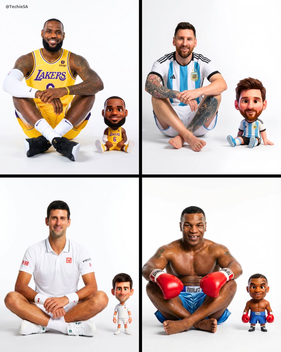 Split Composition Portrait: Realistic Human & Pixar Caricature - view 1