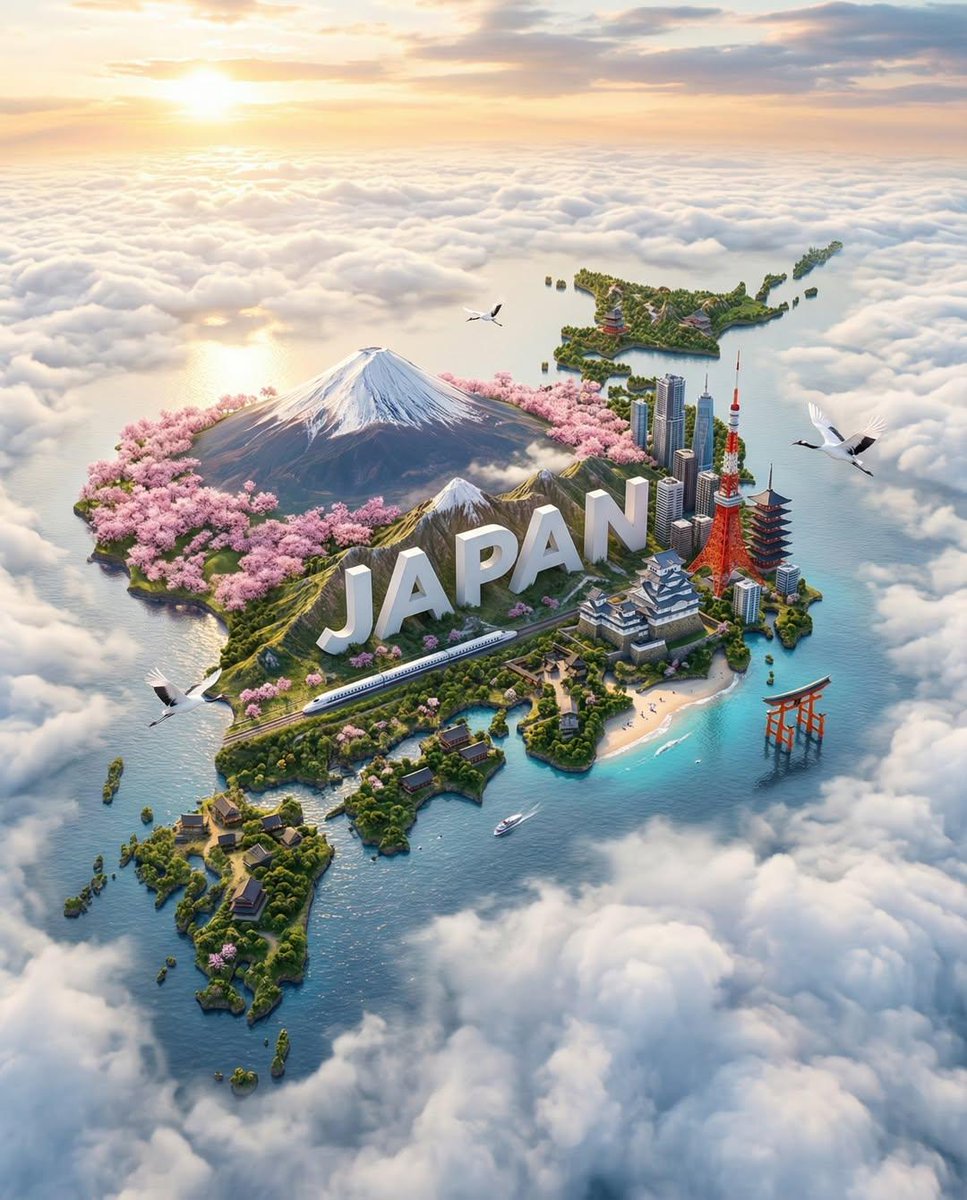 Hyper-realistic Floating Island with Country Landmarks thumbnail 2