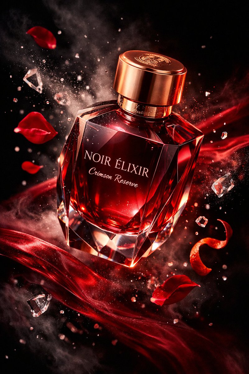Luxury NOIR ÉLIXIR Perfume Bottle Ad thumbnail 2