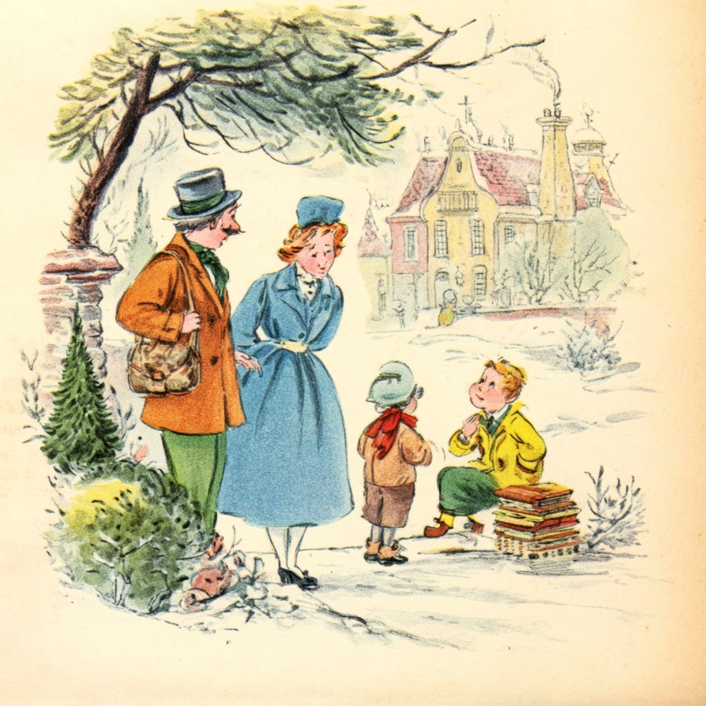 Vintage Children's Book Illustration, Golden Age Style thumbnail 2