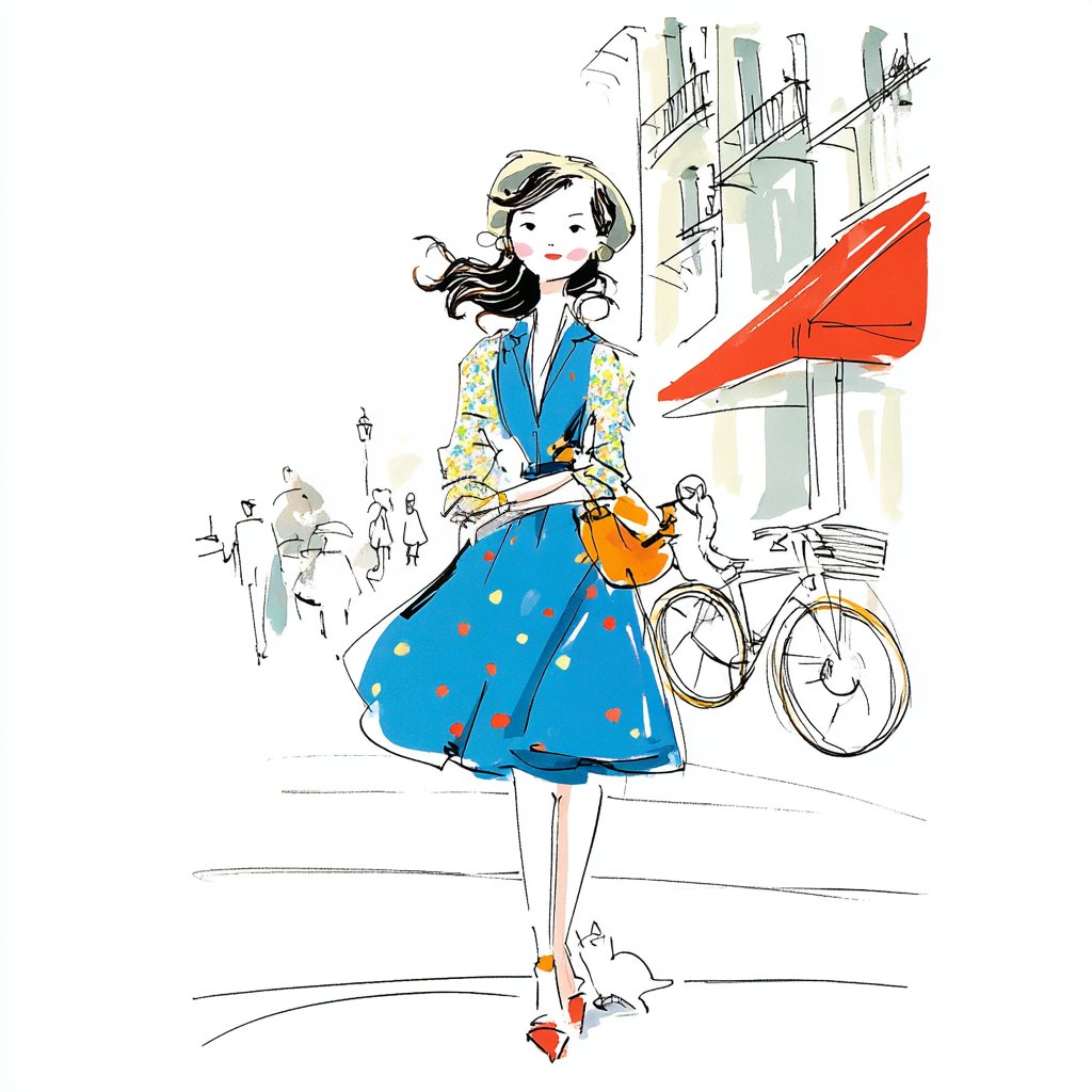 Mid-Century Fashion Editorial Illustration with René Gruau Echoes thumbnail 3