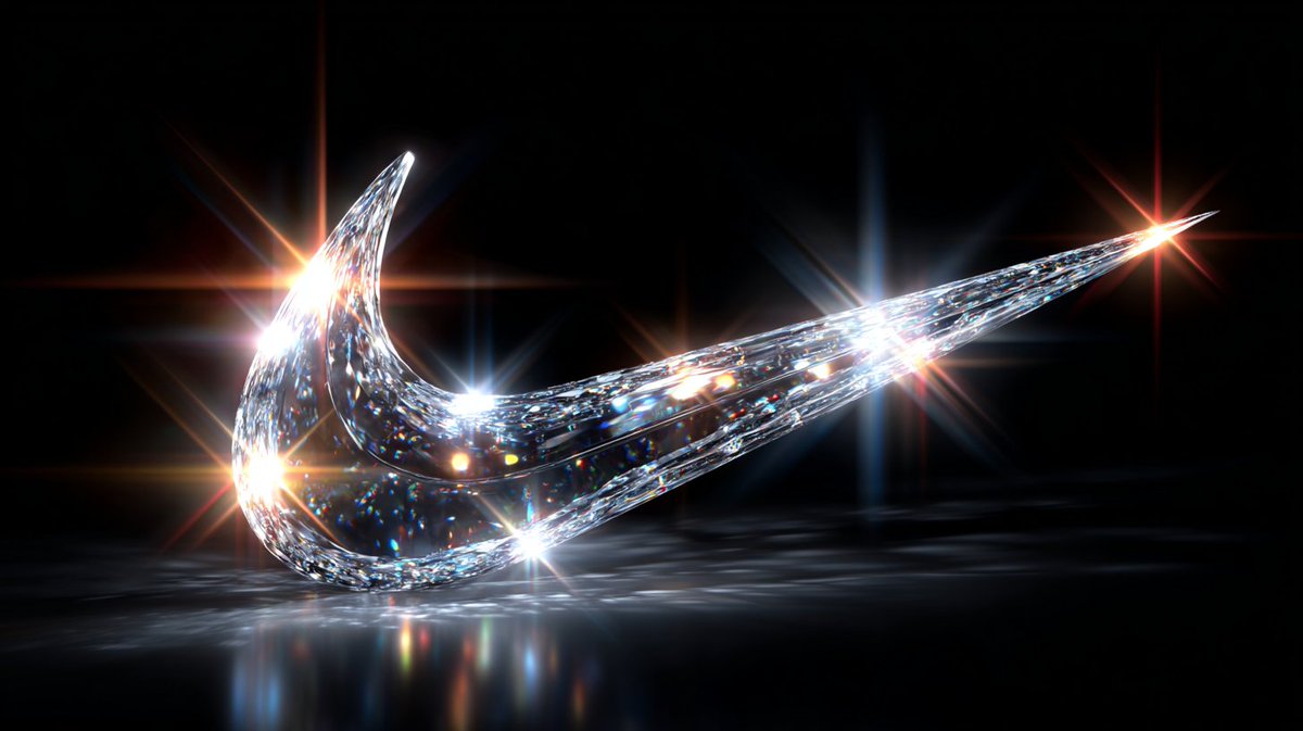 Glowing Glass Logo 3D Render with Lens Flare thumbnail 3