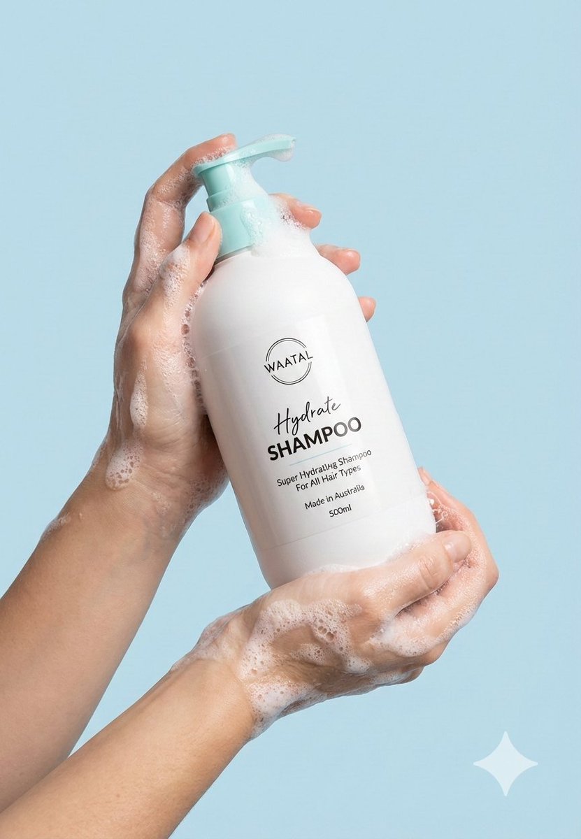 Product Photography: Hands with Shampoo Lather - view 1
