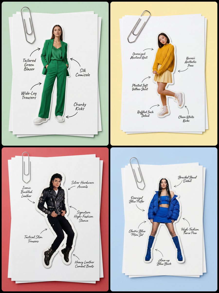 Minimalist Fashion Scrapbook Flat-Lay - view 1