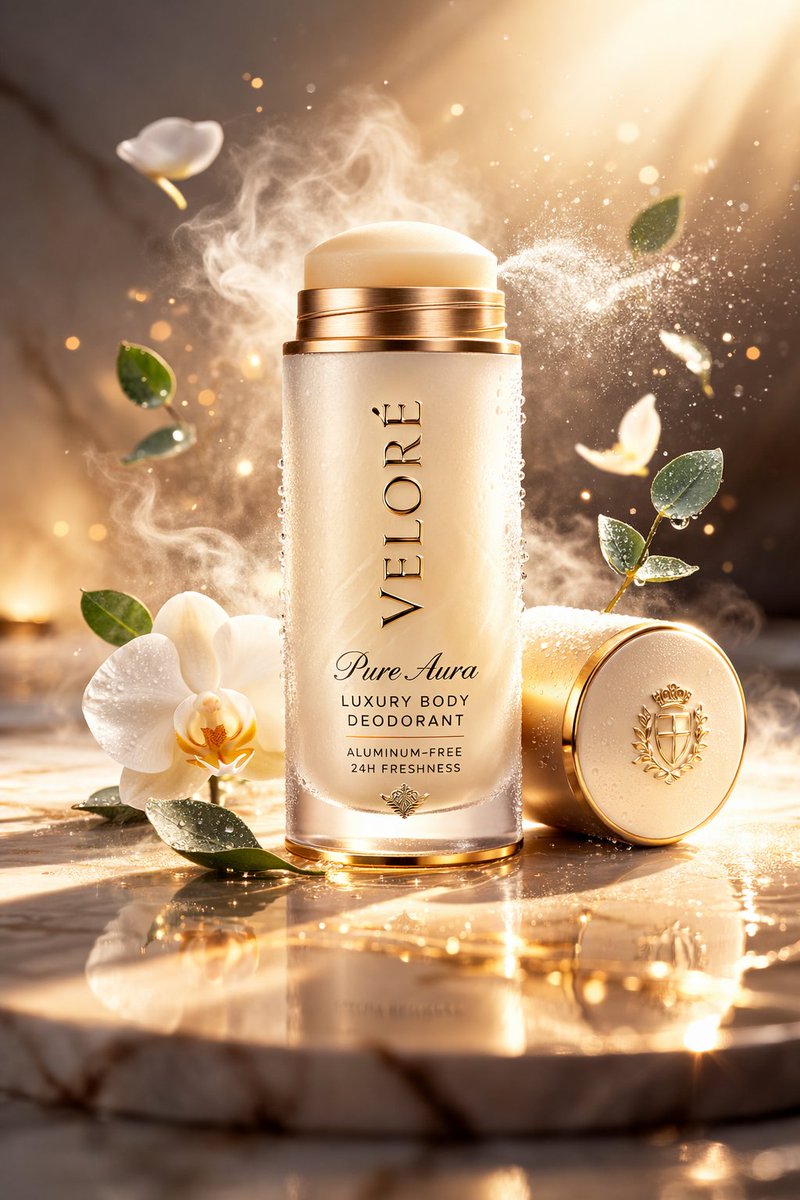 Luxury Deodorant Product Shot with Spa Aesthetic thumbnail 2