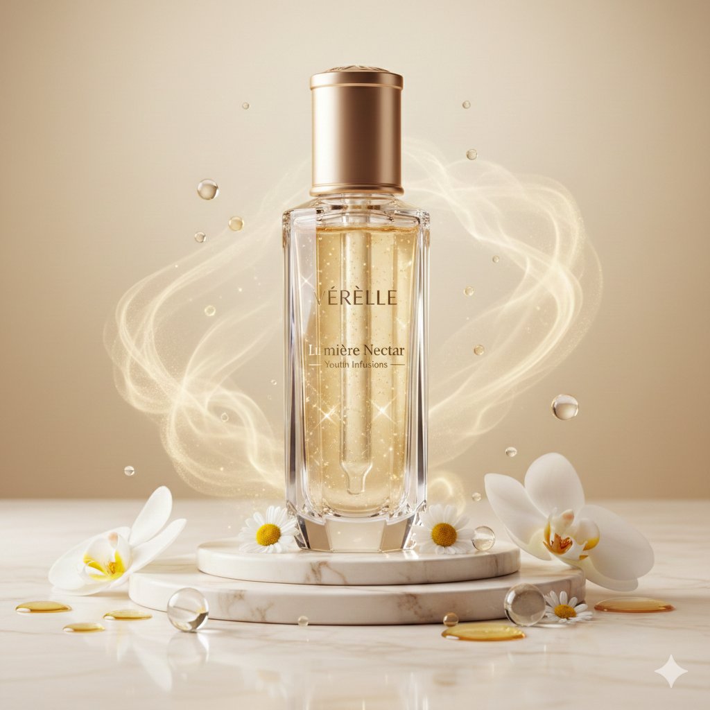 Ultra-realistic Luxury Skincare Product Commercial Photography - view 1