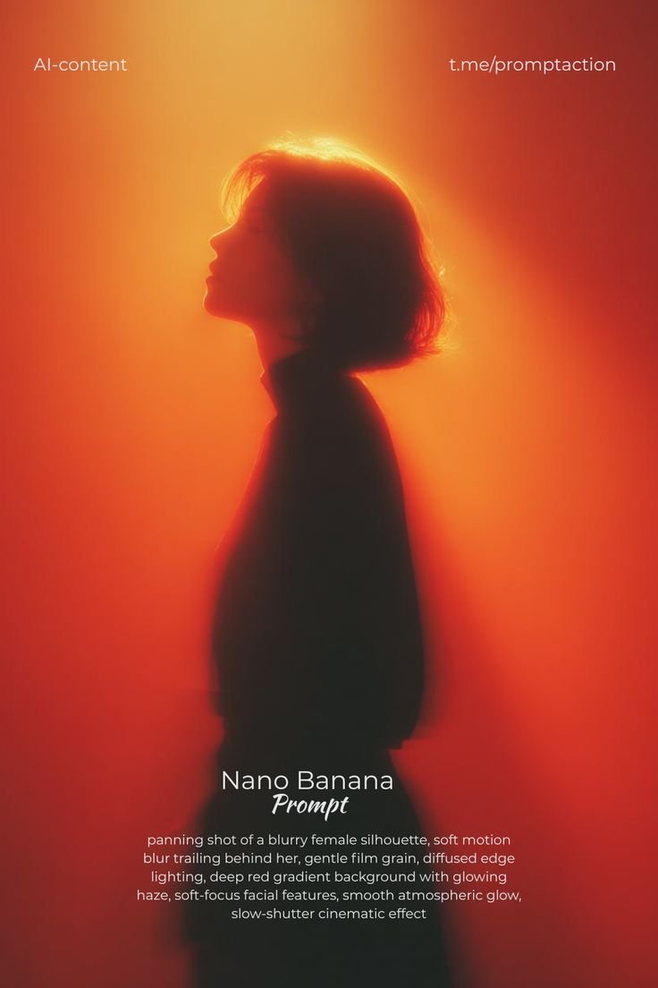 Blurry Female Silhouette with Motion Blur - view 1