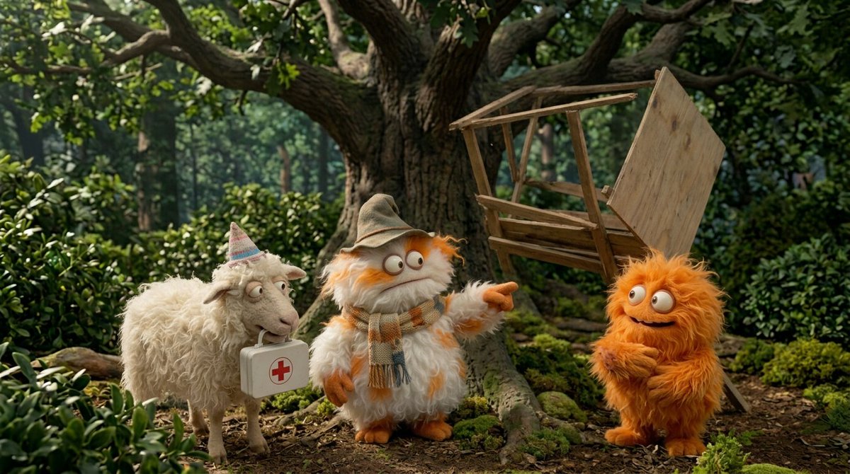 Funny Fluffy Creatures Building a Treehouse Story thumbnail 3
