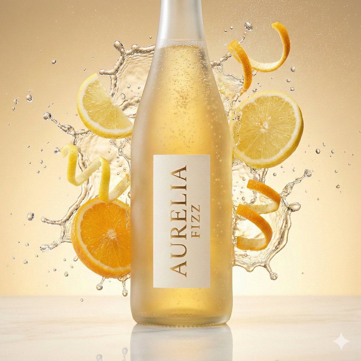 High-Speed Citrus Tonic Splash Product Photography - view 1