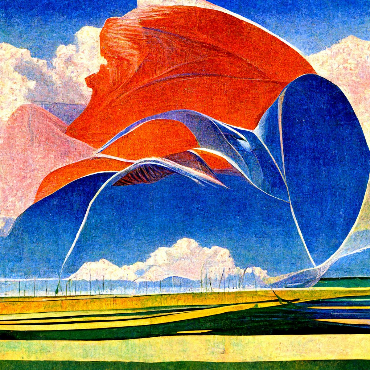 Early Midjourney Abstract Art Exploration - view 1