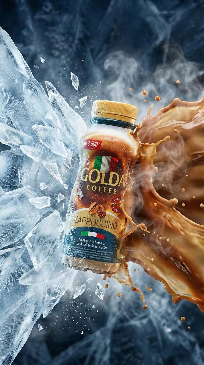 Premium Cappuccino Product Ad with Dynamic Elements thumbnail 4
