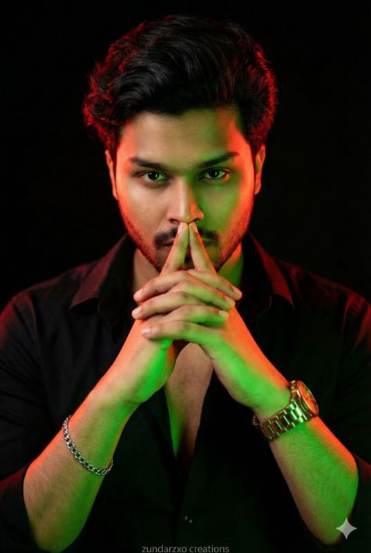 Dramatic Portrait of a Young Man with Split Lighting thumbnail 2