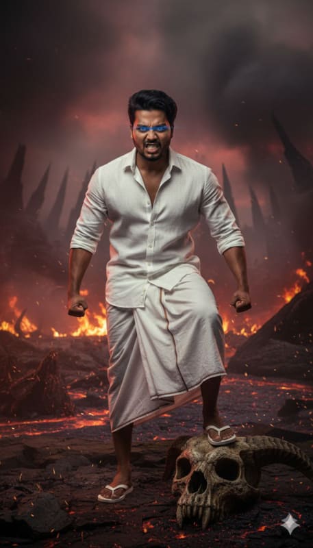 Hellfire Conqueror in White Traditional Wear thumbnail 2