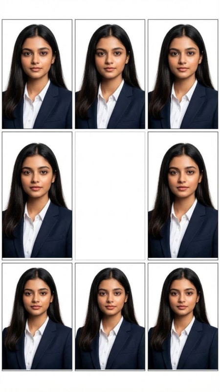 Professional Suit Passport Photo Grid thumbnail 3