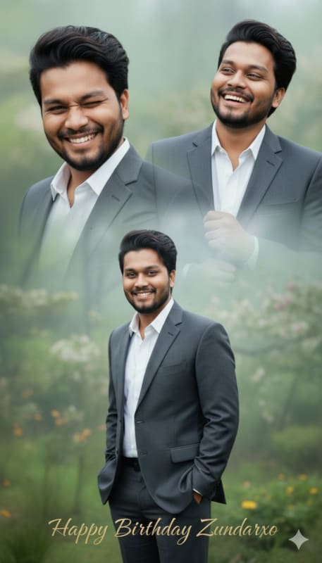 Dreamy Birthday Portrait Collage thumbnail 2