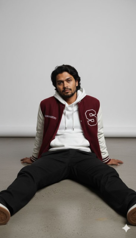 Photorealistic Varsity Jacket Portrait thumbnail 2