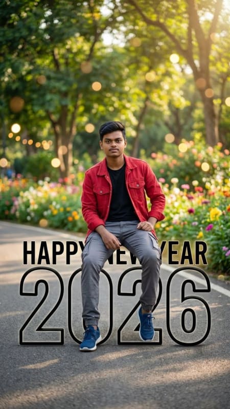 Stylish New Year 2026 Portrait - view 1