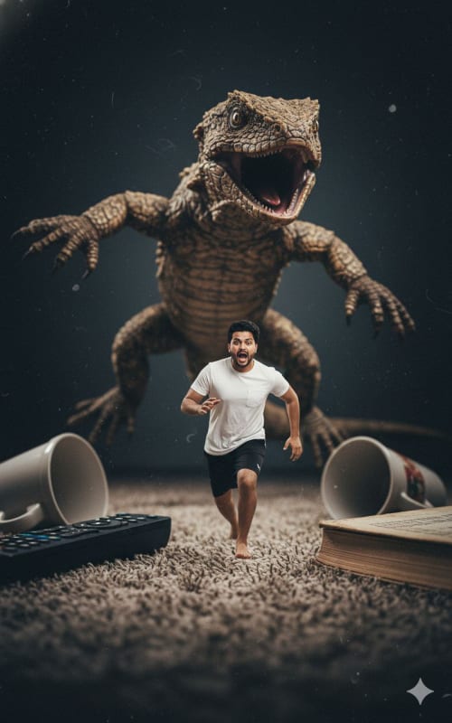 Surreal Child Escape: Cinematic Dreamscape with Giant Mosquito thumbnail 4