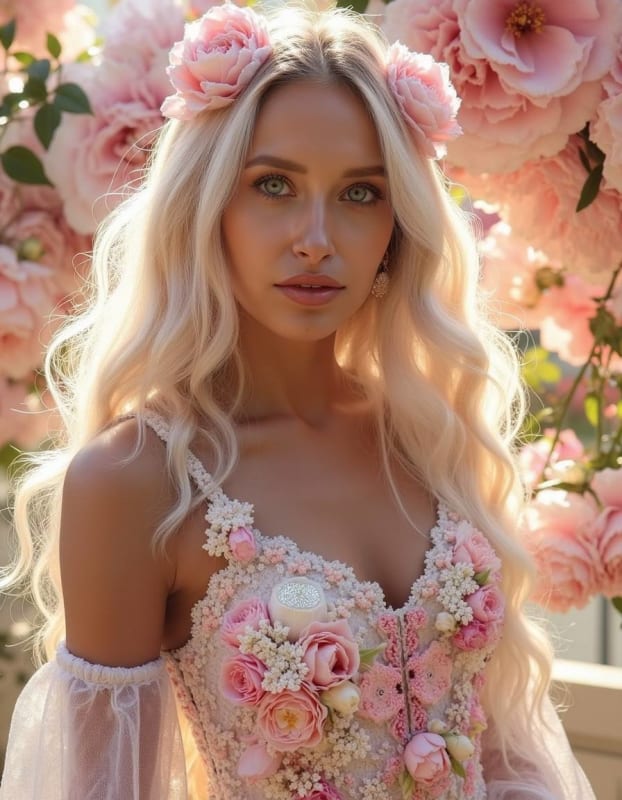 Ethereal Floral Goddess AI Art Prompt thumbnail 2