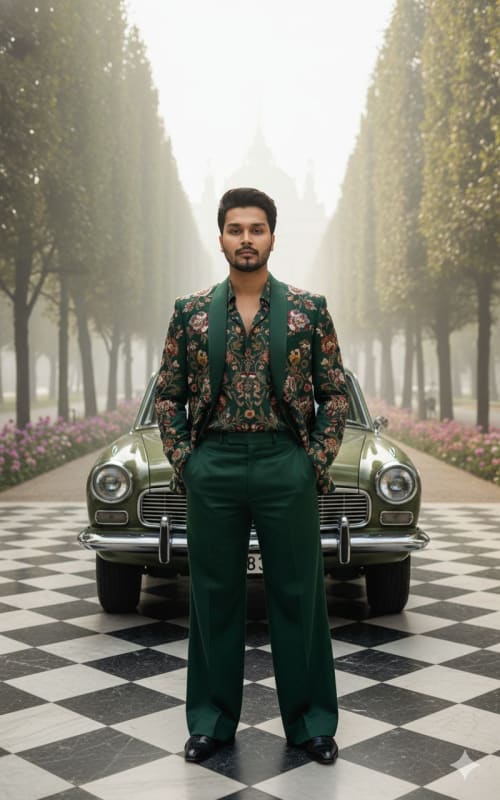 Emerald Elegance: A Cinematic Fashion Editorial thumbnail 4