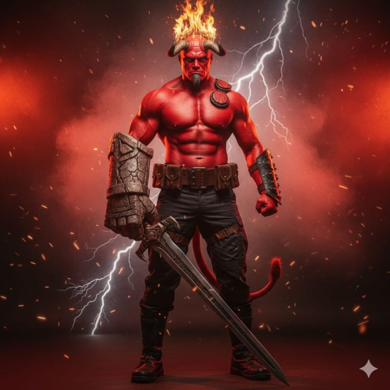 Cinematic Hellboy Cosplay Portrait thumbnail 3