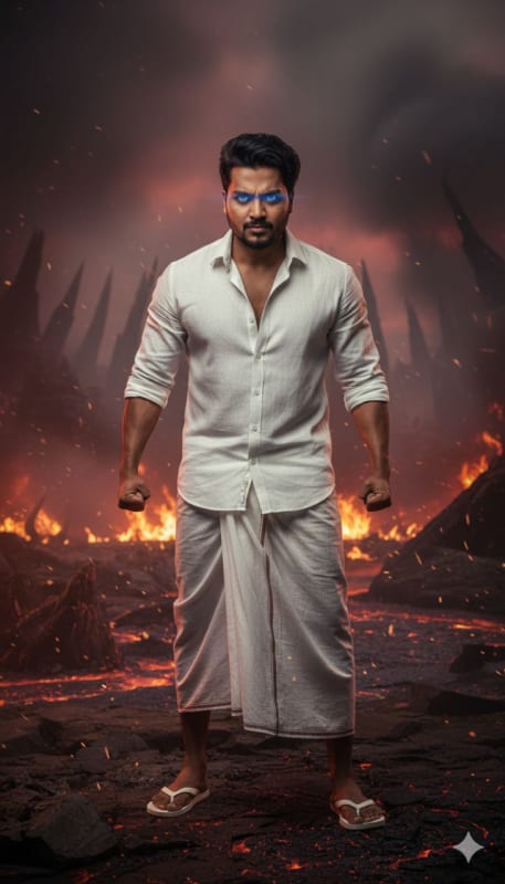Hellfire Conqueror in White Traditional Wear - view 1