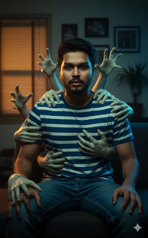 Hyperrealistic Ghost Hands Horror Portrait thumbnail 2