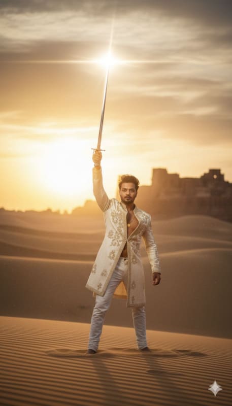 Modern Indian Royal Warrior - view 1