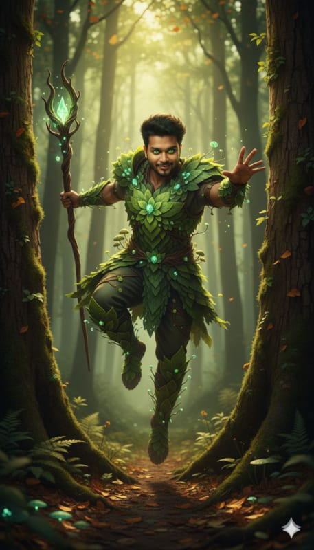 Emerald Forest Spirit Portrait thumbnail 2