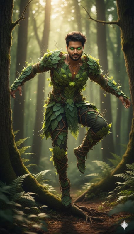 Emerald Forest Spirit Portrait thumbnail 3