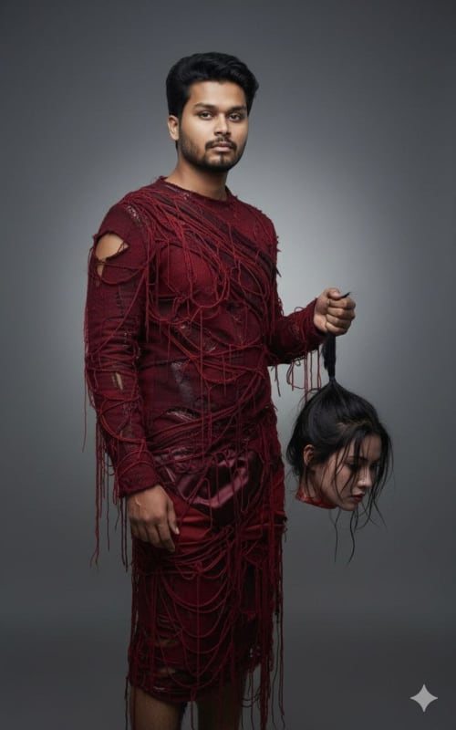 Avant-Garde Dark Fashion Portrait - view 1