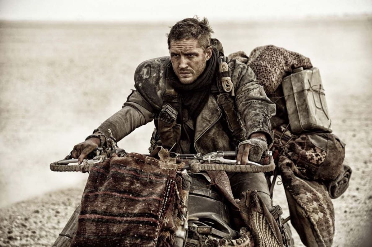 Mad Max Style: Desert Motorcycle Rider - view 1