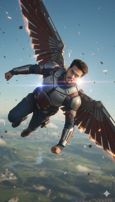 Realistic Falcon Exo-7 Wingsuit Cosplay thumbnail 3