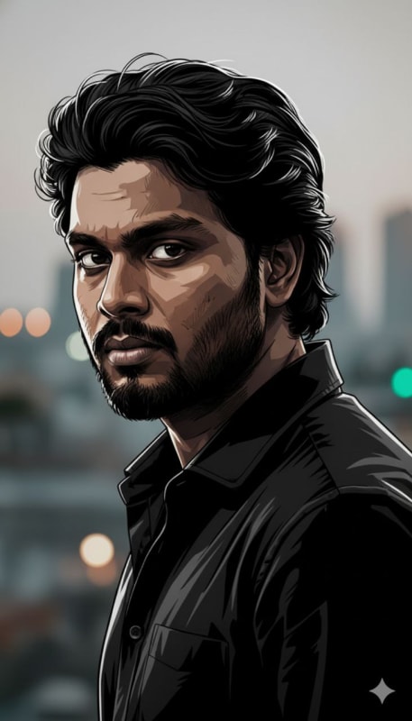 Modern Graphic Novel Portrait Style - view 1