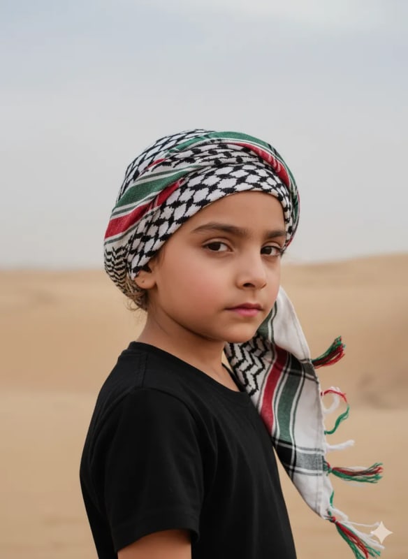 Palestinian Portrait in Desert Sunlight thumbnail 3