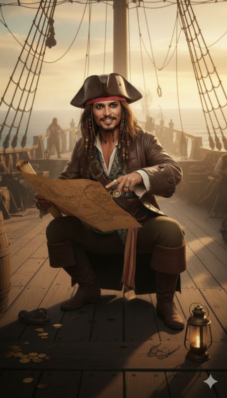 Cinematic Captain Jack Sparrow Cosplay thumbnail 4