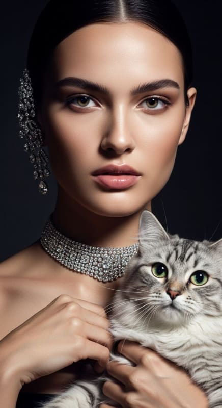 High-Fashion Diamond Jewelry Portrait thumbnail 3
