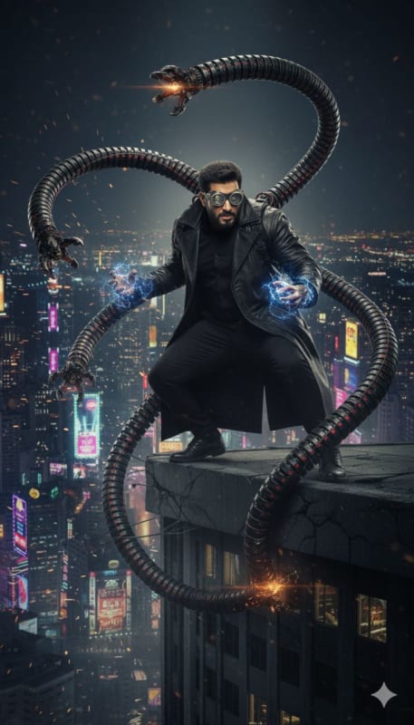 Hyper-Realistic Doctor Octopus Portrait thumbnail 3