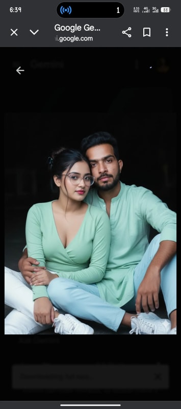 Hyperrealistic Portrait of a Young Couple in Editorial Style thumbnail 3