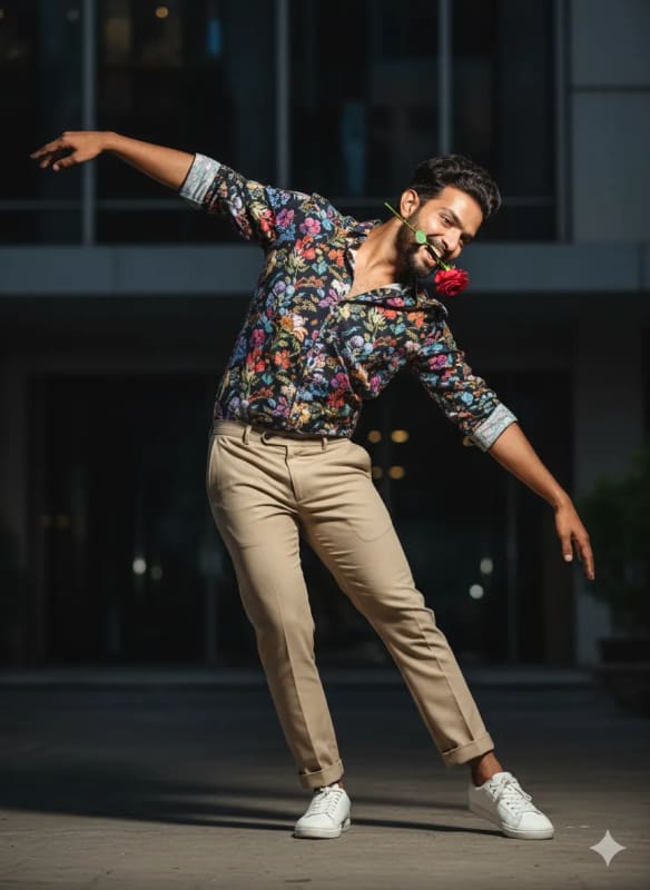 Dynamic Dance Photography: Young Man with Rose thumbnail 2