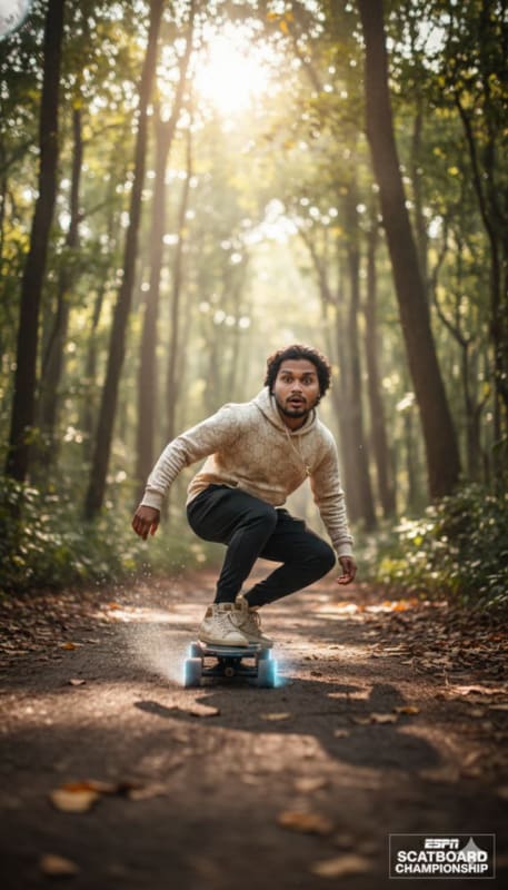 Gucci Hoodie Forest Skateboarding - view 1