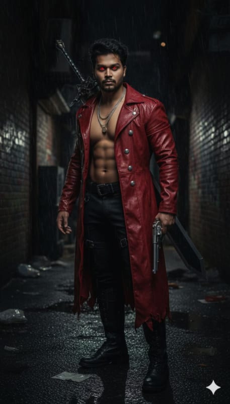 Ultra-Realistic Dante Cosplay Portrait thumbnail 2