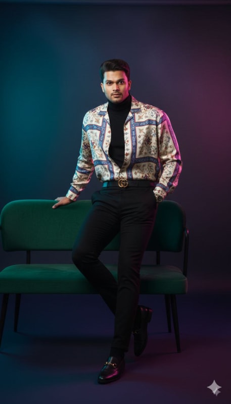 Vibrant Midnight Blue Fashion Editorial thumbnail 4