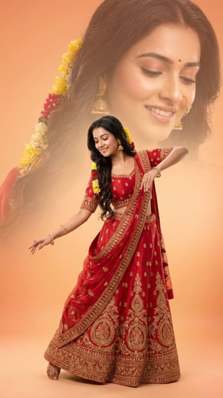 Divine Radha Double-Exposure Portrait thumbnail 4