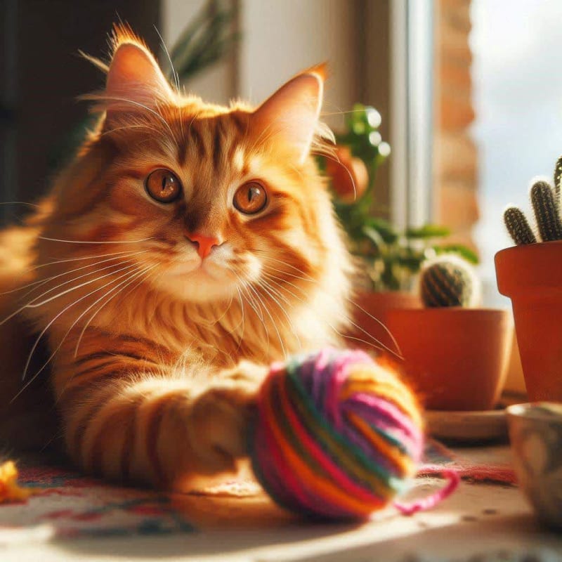 Playful Orange Tabby Cat Photography Prompt thumbnail 3