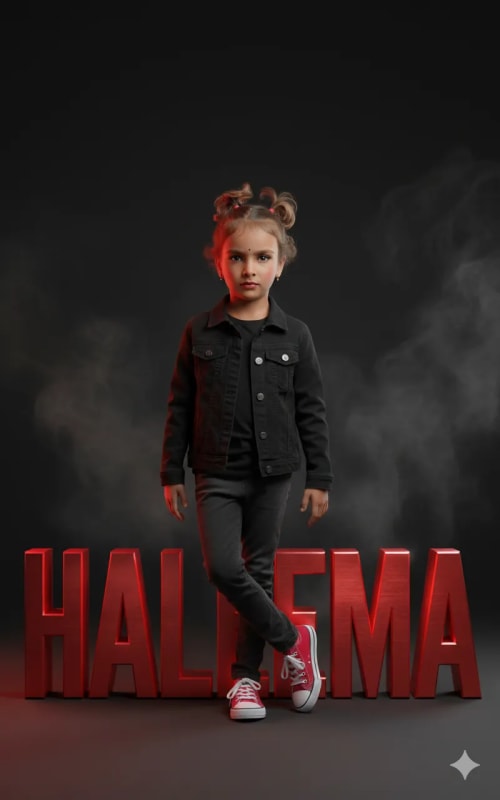 Ultra-Realistic Portrait of Haleema Siraj in Urban Setting - view 1