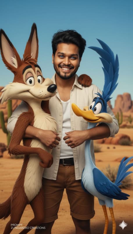 Wile E. Coyote & Road Runner 3D Fan Scene thumbnail 2