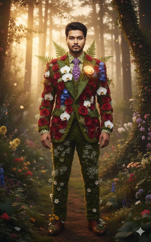Blooming Heart Portrait: Emotional Growth and Self-Discovery - view 1