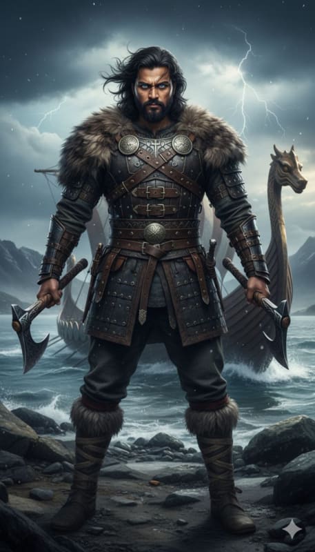 Cinematic Viking Warrior Portrait thumbnail 2
