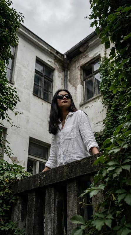 Moody Urban Balcony Fashion Editorial thumbnail 3